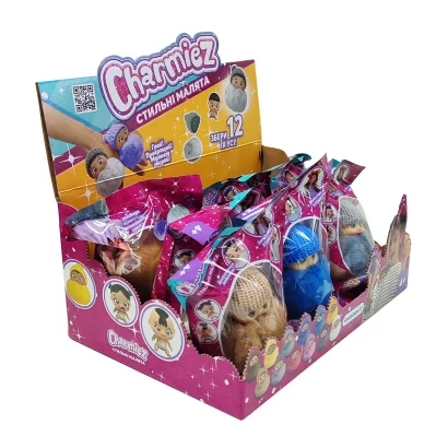 Дисплей ігрових фігурок CHARMIEZ – СТИЛЬНІ МАЛЯТА (12 шт.)