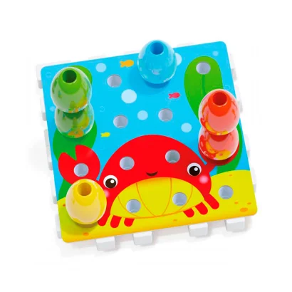 Набір - ДЛЯ ЗАНЯТЬ МОЗАЇКОЮ (великі фішки (16 шт.), картки, основи)