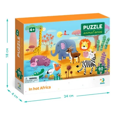 Дитячий пазл "Спекотна Африка" DoDo 300376, 60 ел.