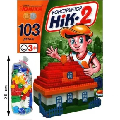 Дитячий конструктор НІК-2 70897, 103 великі деталі