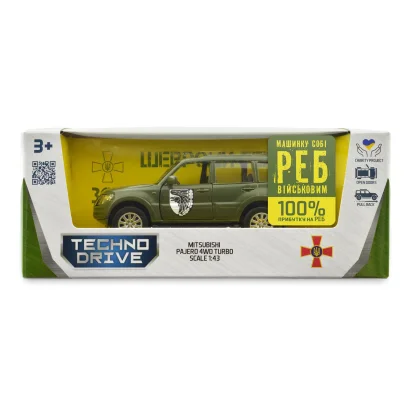 Автомодель серії "Шеврони Героїв" - MITSUBISHI PAJERO 4WD TURBO - "93 ОМБр"