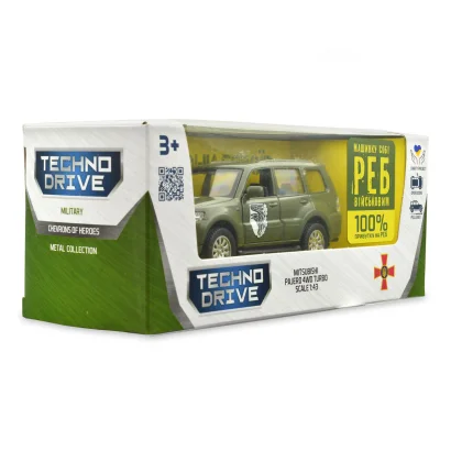 Автомодель серії "Шеврони Героїв" - MITSUBISHI PAJERO 4WD TURBO - "93 ОМБр"