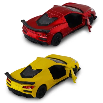 Автомодель &ndash; CHEVROLET CORVETTE C8 Z06 2024 (жовтий, червоний)