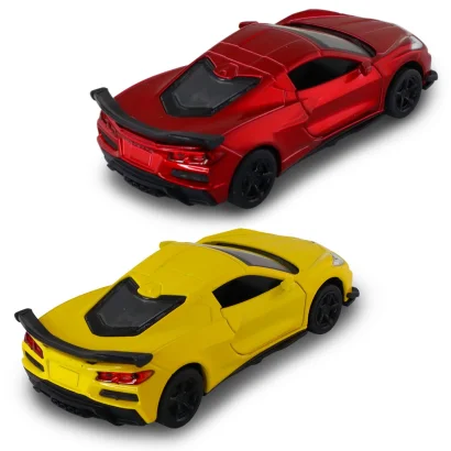 Автомодель &ndash; CHEVROLET CORVETTE C8 Z06 2024 (жовтий, червоний)