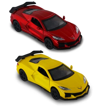Автомодель &ndash; CHEVROLET CORVETTE C8 Z06 2024 (жовтий, червоний)
