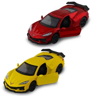 Автомодель &ndash; CHEVROLET CORVETTE C8 Z06 2024 (жовтий, червоний)