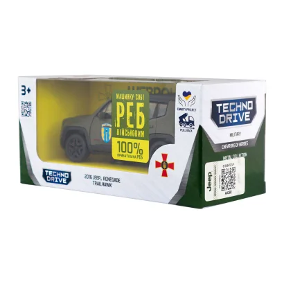 Автомодель серії &quot;Шеврони Героїв&quot; – JEEP RENEGADE TRAILHAWK – &quot;АЙДАР&quot;