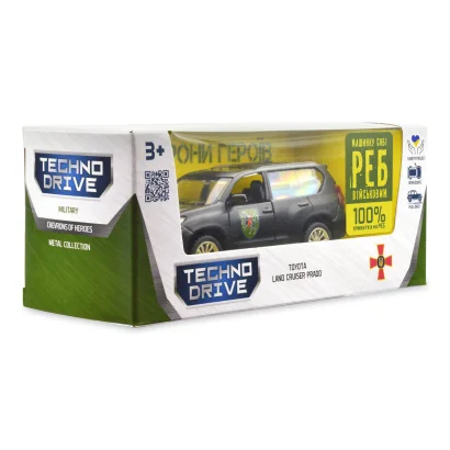 Автомодель серії &quot;Шеврони Героїв&quot; - TOYOTA LAND CRUISER PRADO - &quot;110 ОМБр&quot;