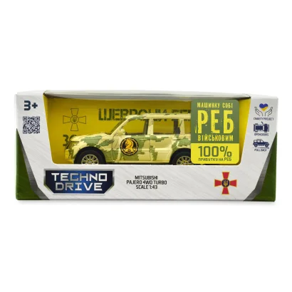 Автомодель серії "Шеврони Героїв" - MITSUBISHI PAJERO 4WD TURBO - "47 ОМБр"