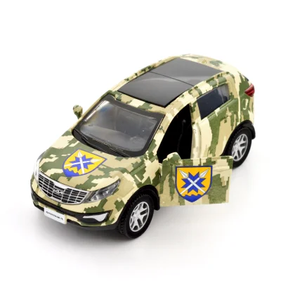 Автомодель серії "Шеврони Героїв" - KIA SPORTAGE R - "56 ОМПБр"