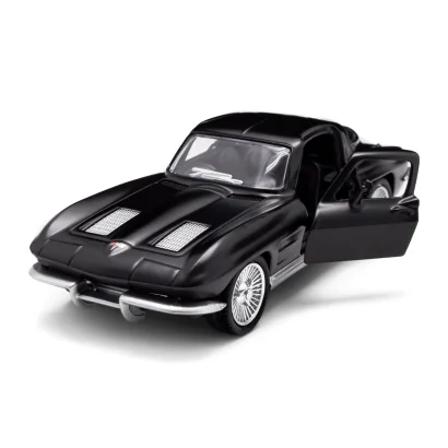 Автомодель - CHEVROLET CORVETTE SPLIT WINDOW 1963 (матовий чорний)