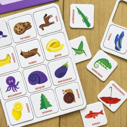 Дитячі логічні ігри &quot;Вивчай кольори&quot; 918001, 24 картки укр. мовою