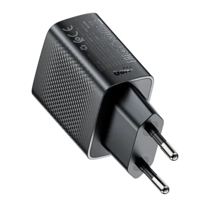 Мережевий зарядний пристрій ACEFAST A98 PD30W GaN (USB-C+USB-A) charger Black