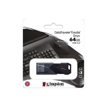 Флеш-накопичувач Kingston USB 3.2 DT Exodia Onyx 64GB Black
