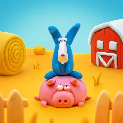 Набір пластиліну, що самостійно твердіє, ЛІПАКА &ndash; КРОЛИК