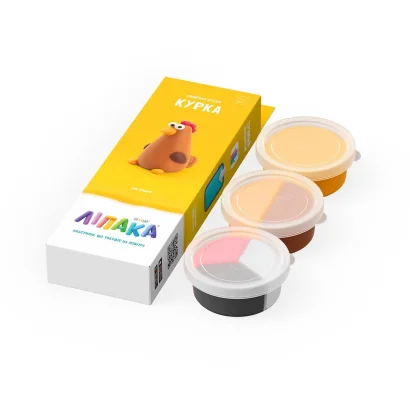 Набір пластиліну, що самостійно твердіє, ЛІПАКА – СВІЙСЬКІ ПТАХИ: КУРКА