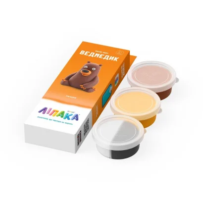 Набір пластиліну, що самостійно твердіє, ЛІПАКА – ЛІСОВІ ЗВІРІ: ВЕДМЕДИК