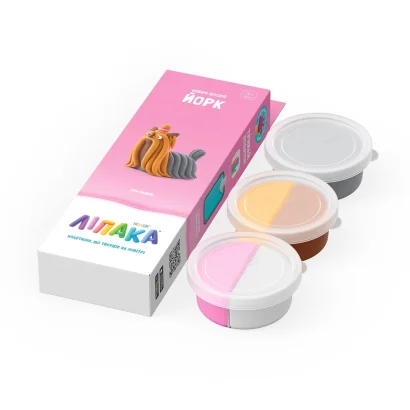 Набір пластиліну, що самостійно твердіє, ЛІПАКА – СОБАЧІ ІСТОРІЇ: ЙОРК