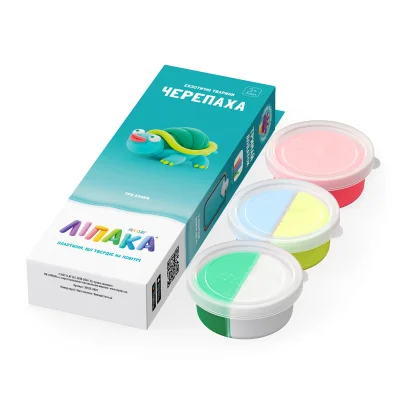 Набір пластиліну, що самостійно твердіє, ЛІПАКА - ЕКЗОТИЧНІ ТВАРИНИ: ЧЕРЕПАХА