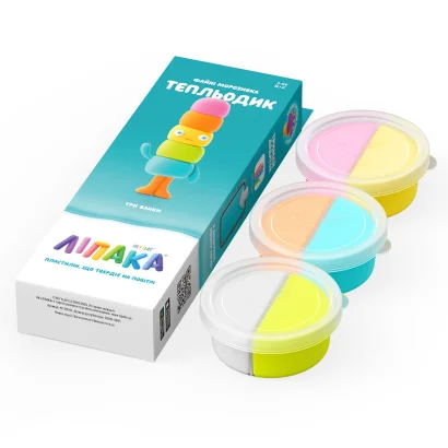 Набір пластиліну, що самостійно твердіє, ЛІПАКА &ndash; ФАЙНІ МОРОЗИВКА: ТЕПЛЬОДИК