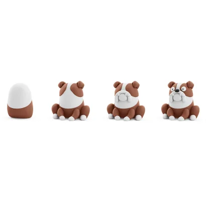 Набір пластиліну, що самостійно твердіє, ЛІПАКА &ndash; СОБАКИ-ДРУЗЯКИ: БУЛЬДОГ ГІПНО