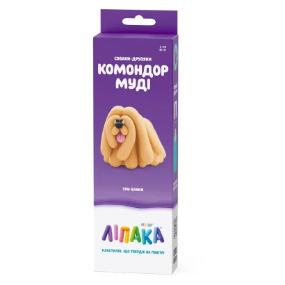 Набір пластиліну, що самостійно твердіє, ЛІПАКА &ndash; СОБАКИ-ДРУЗЯКИ: КОМОНДОР МУДІ