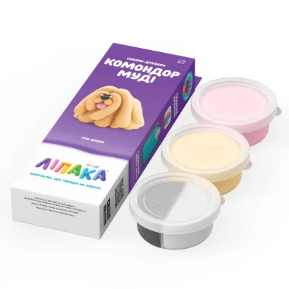 Набір пластиліну, що самостійно твердіє, ЛІПАКА &ndash; СОБАКИ-ДРУЗЯКИ: КОМОНДОР МУДІ