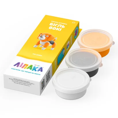 Набір пластиліну, що самостійно твердіє, ЛІПАКА &ndash; СОБАКИ-ДРУЗЯКИ: БІГЛЬ ВОКІ