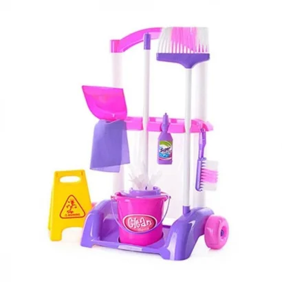 Ігровий набір для прибирання Limo Toy 667 K візок, відро, щітки, совок