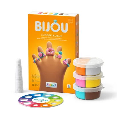 Набір пластиліну, що самостійно твердіє, ЛІПАКА &ndash; БІЖУТЕРІЯ: СОЛОДКІ КІЛЬЦЯ
