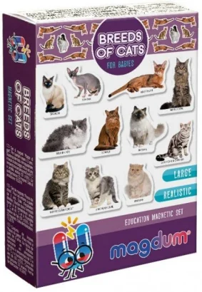 Набір магнітів Magdum &quot;Породи кішок&quot; ML4031-13 EN