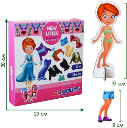 Набір магнітів Magdum "Лялька з одягом New look" ML4031-14 EN