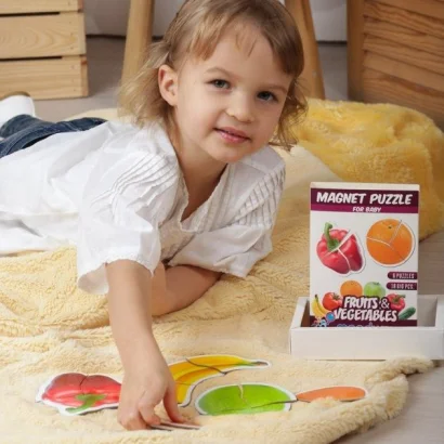 Набір магнітів Magdum Baby puzzle &quot;Фрукти і овочі&quot; ML4031-25 EN