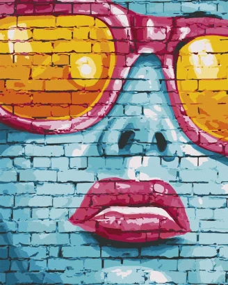 Картина за номерами. Art Craft &quot;Street art girl&quot; 40х50 см 10248-AC