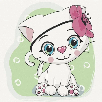 Картина за номерами. Art Craft &quot;Кіса Белла&quot; 30х30 см 15527-AC