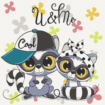 Картина за номерами. Art Craft "Круті єноти"30х30 см 15535-AC