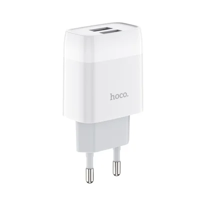 Мережевий зарядний пристрій HOCO C73A Glorious dual port charger 12W White