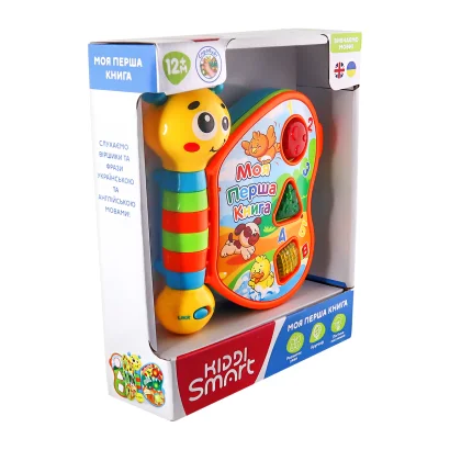 Двомовна іграшка, що розвиває, KIDDI SMART &ndash; МОЯ ПЕРША КНИГА (українська та англійська)