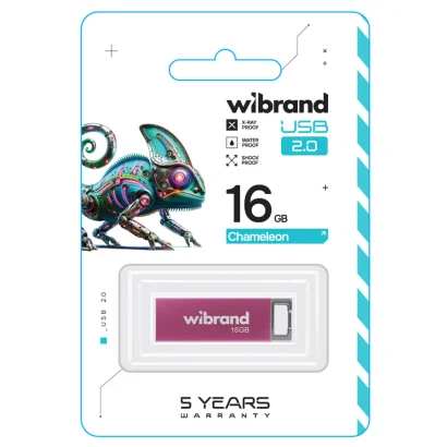 Флеш-накопичувач Wibrand USB 2.0 Chameleon 16Gb Pink