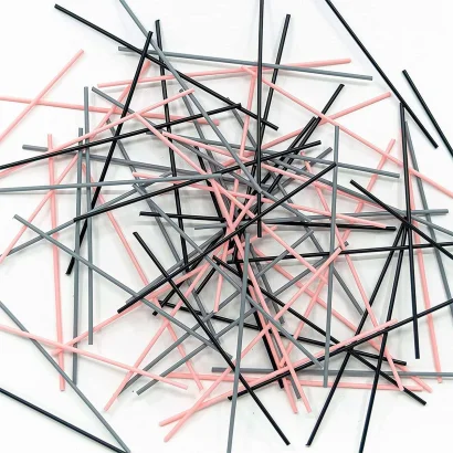 Набір стрижнів для 3D-ручки 3Doodler Start - МІКС (75 шт: чорний, рожевий, сірий)