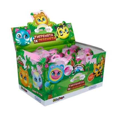 М'яка колекційна іграшка-сюрприз &quot;Doki Doki&quot; – ТИГРЕНЯТА ТА ЛЕВЕНЯТА (в диспл.)