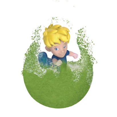 Ароматна бомбочка для ванни з іграшкою Inkee - ФУТБОЛ (у диспл., в асорт.)