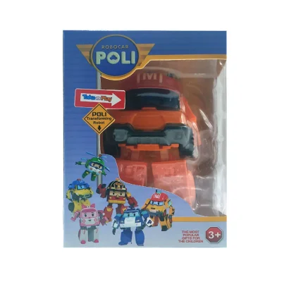 Іграшковий трансформер Робокар Полі 83168 робот + машинка  Помаранчевий