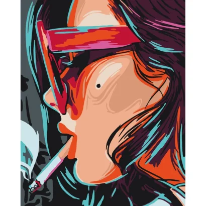 Картина за номерами &quot;Зухвала дівчина&quot; Art Craft 10291-AC 40х50 см
