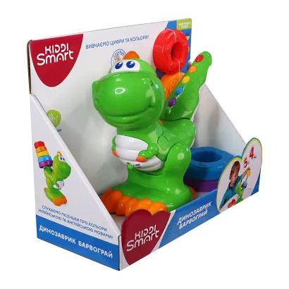 Двомовна іграшка, що розвиває KIDDI SMART &ndash; ДИНОЗАВРИК БАРВОГРАЙ (українська та англійська)