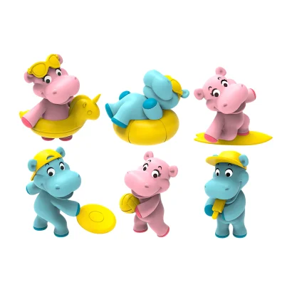 Ароматна бомбочка для ванни з іграшкою Inkee - БЕГЕМОТИКИ (у диспл., в асорт.)