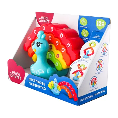 Іграшка-балансир, що розвиває KIDDI SMART &ndash; ВЕСЕЛКОВЕ ПАВЕНЯТКО