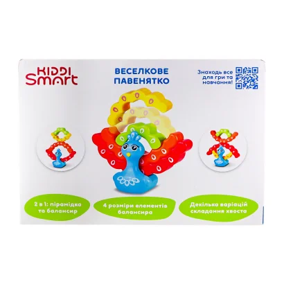 Іграшка-балансир, що розвиває KIDDI SMART &ndash; ВЕСЕЛКОВЕ ПАВЕНЯТКО