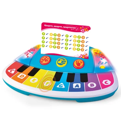 Піаніно KIDDI SMART &ndash; КОЛЬОРОВІ НОТКИ (світло)