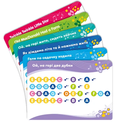 Піаніно KIDDI SMART &ndash; КОЛЬОРОВІ НОТКИ (світло)